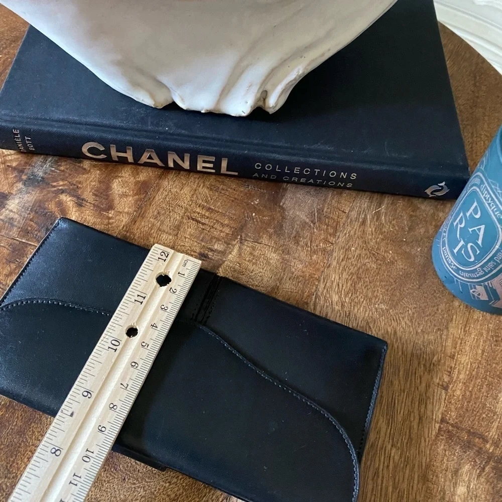 Made in Italy black genuine leather wallet - Picture 8 of 13